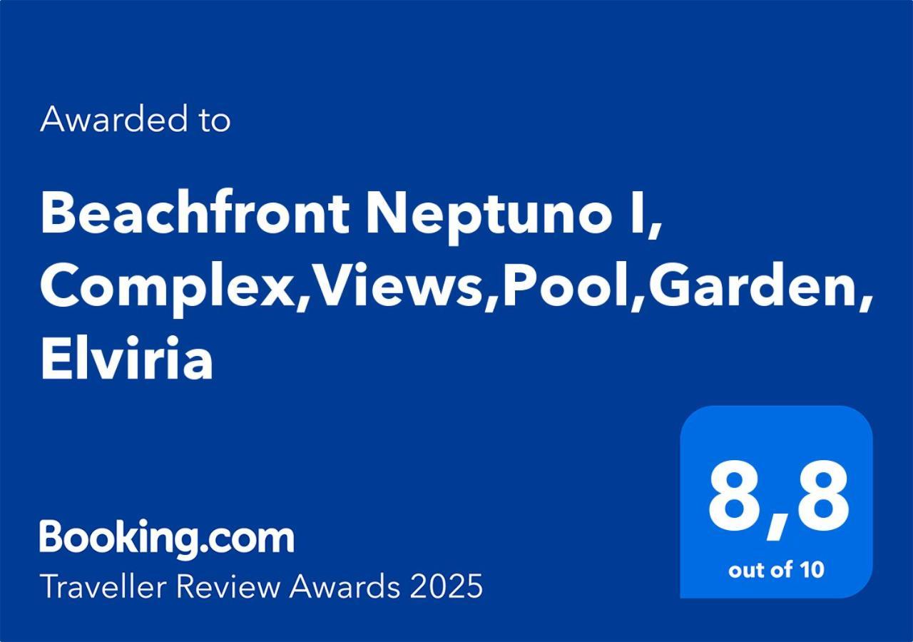 Beachfront Neptuno I, Complex,Views,Pool,Garden, Elviria Marbellac Extérieur photo